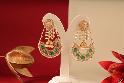 Gold drop earrings